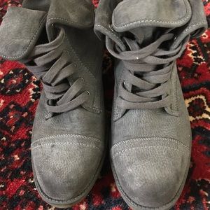 Gray Fold Down Booties